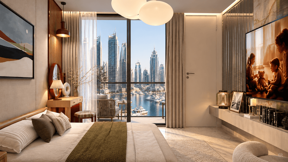 Peninsula II · Sunset View — interior design by Hala Hussien, Dubai